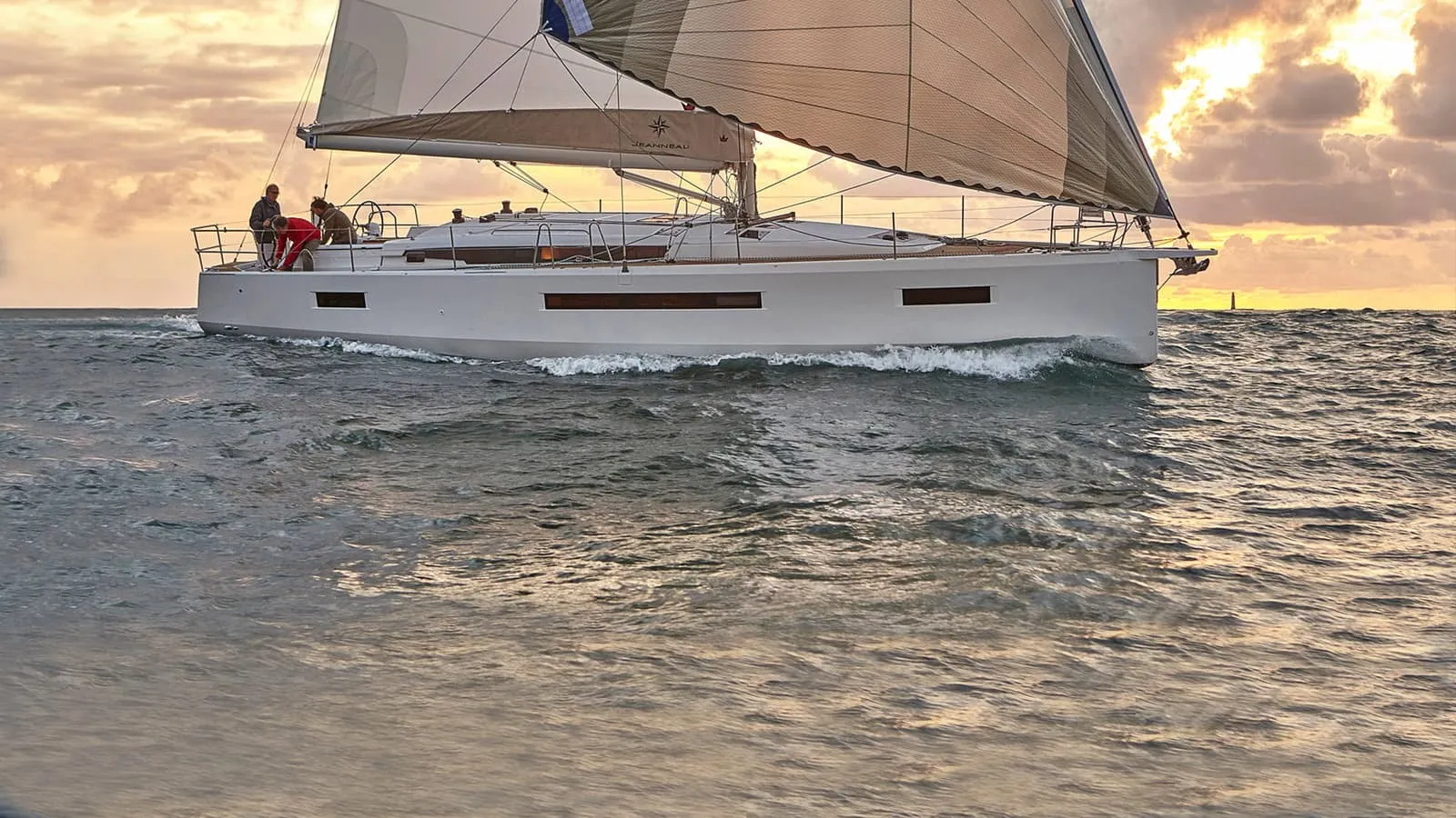 A Jeanneau Sun Odyssey under sail