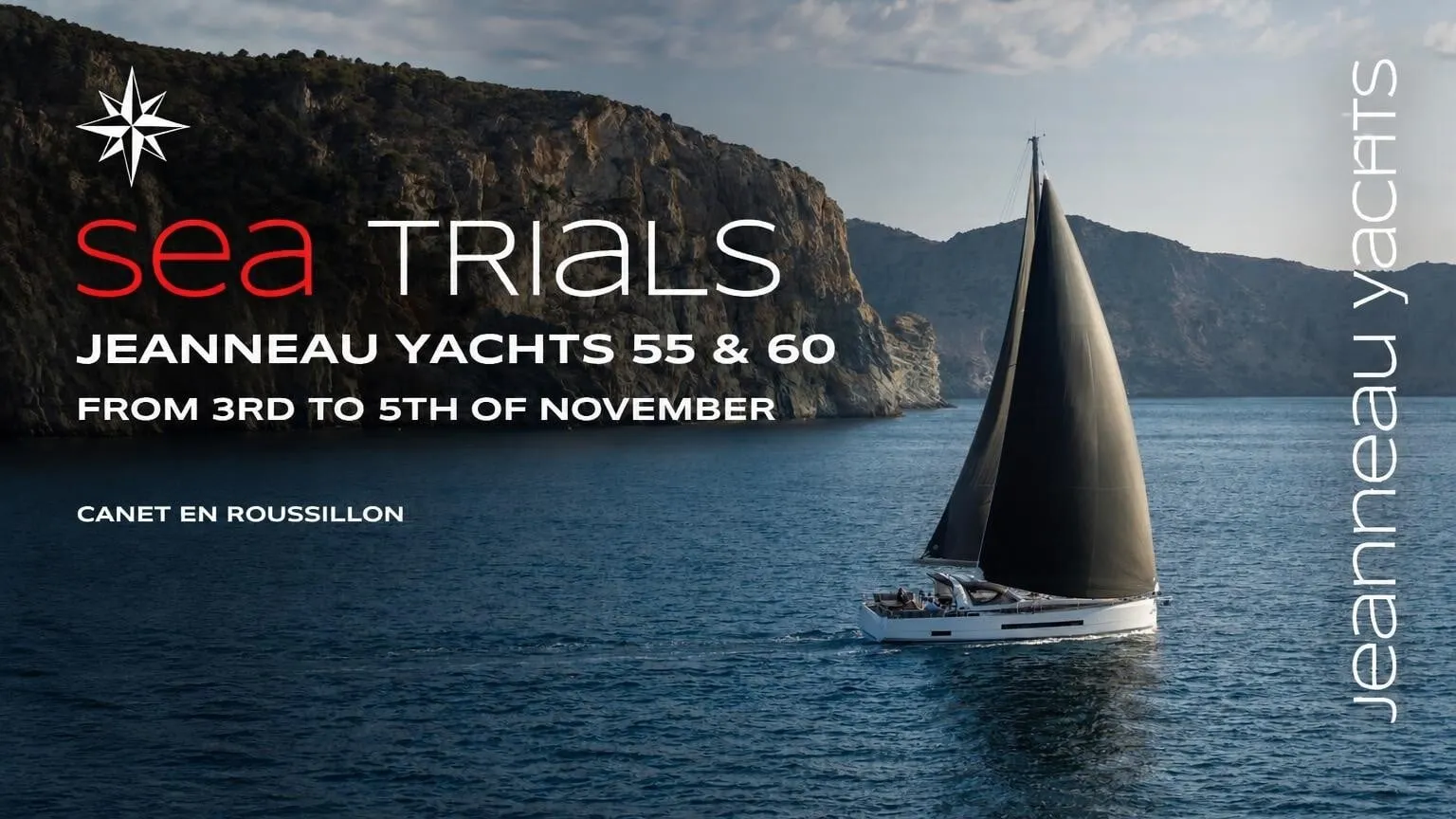 Sea trial the Jeanneau Yachts 55 and 60 in Canet-en-Roussillon this November